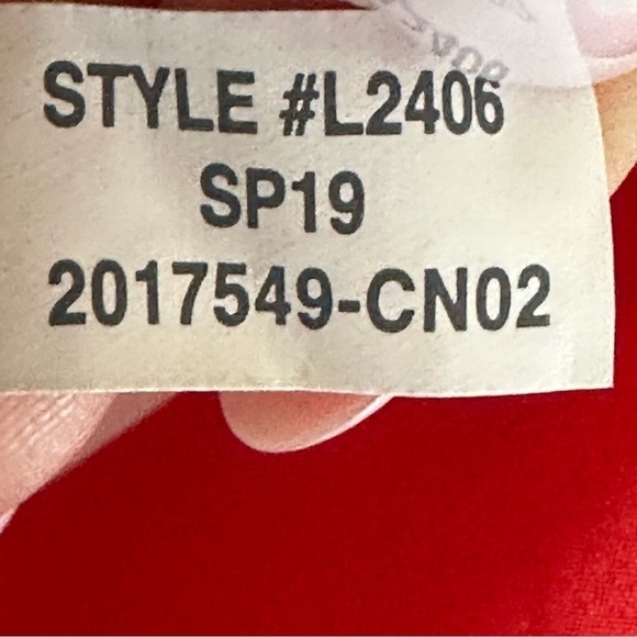 Madewell Ruffle Strap Wrap Dress Metallic Stripes Prairie Posies Red Floral - Picture 11 of 11